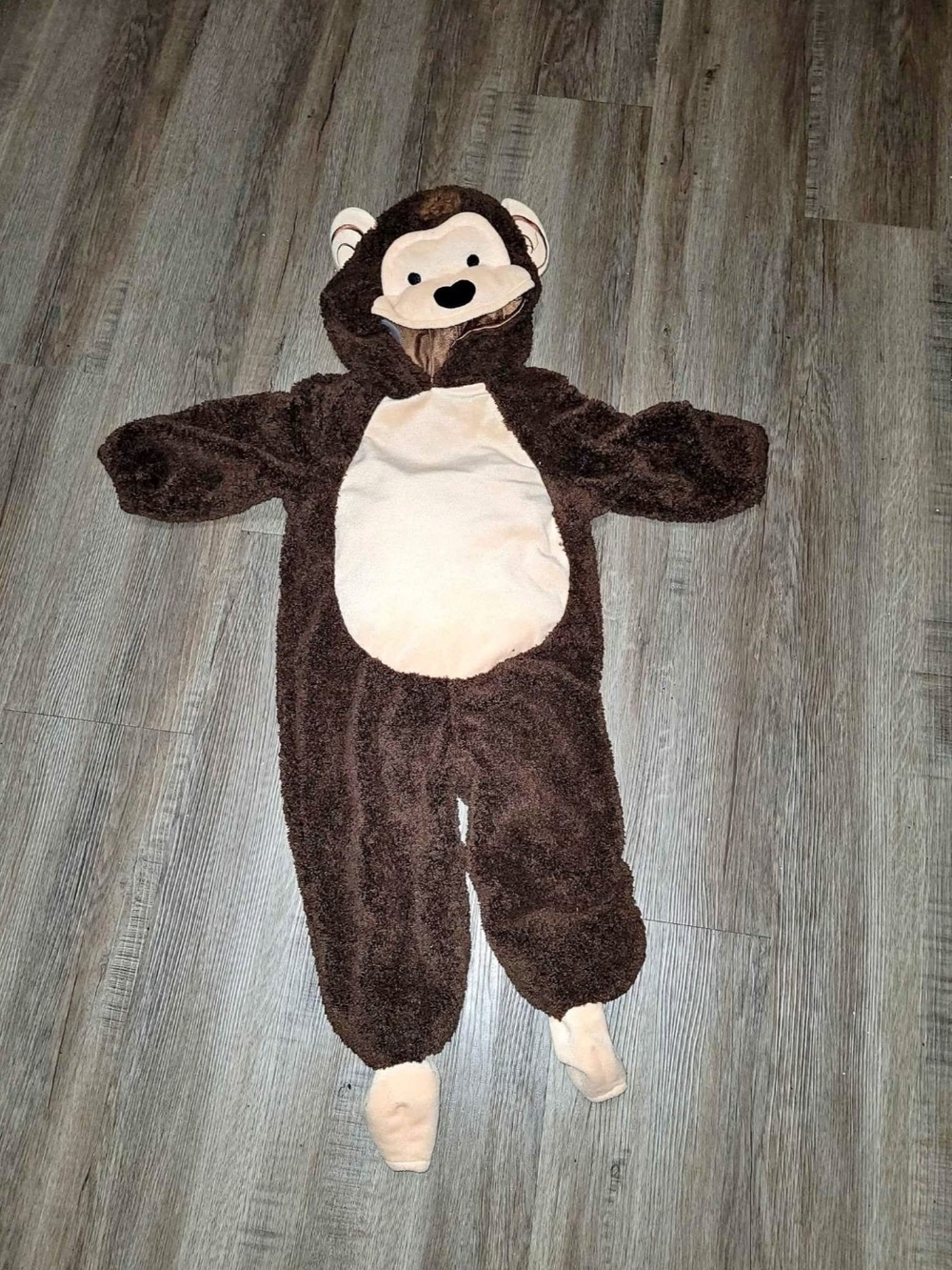 Brown Monkey Plush Infant One-Piece Costume